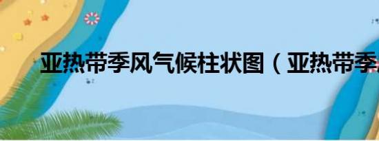 亚热带季风气候柱状图（亚热带季风）