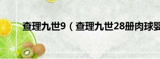 查理九世9（查理九世28册肉球婴）