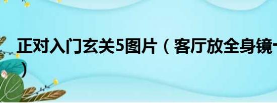 正对入门玄关5图片（客厅放全身镜十大禁忌）