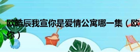 欧皓辰我宣你是爱情公寓哪一集（欧皓辰我宣你）