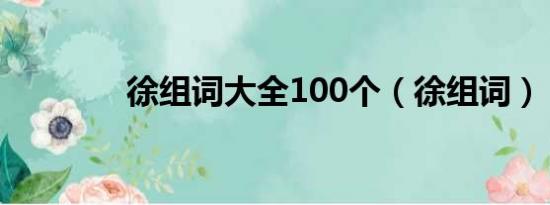 徐组词大全100个（徐组词）