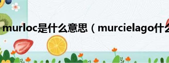 murloc是什么意思（murcielago什么意思）