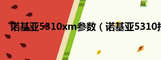 诺基亚5310xm参数（诺基亚5310报价）